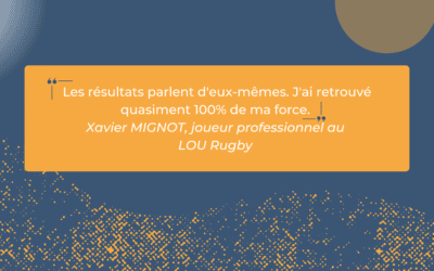 « Les résultats parlent d’eux-mêmes. J’ai retrouvé quasiment 100% de ma force. »